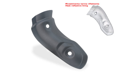 CNC Racing Uitlaatbocht hitteschild mat carbon Ducati Multistrada V4 2025+