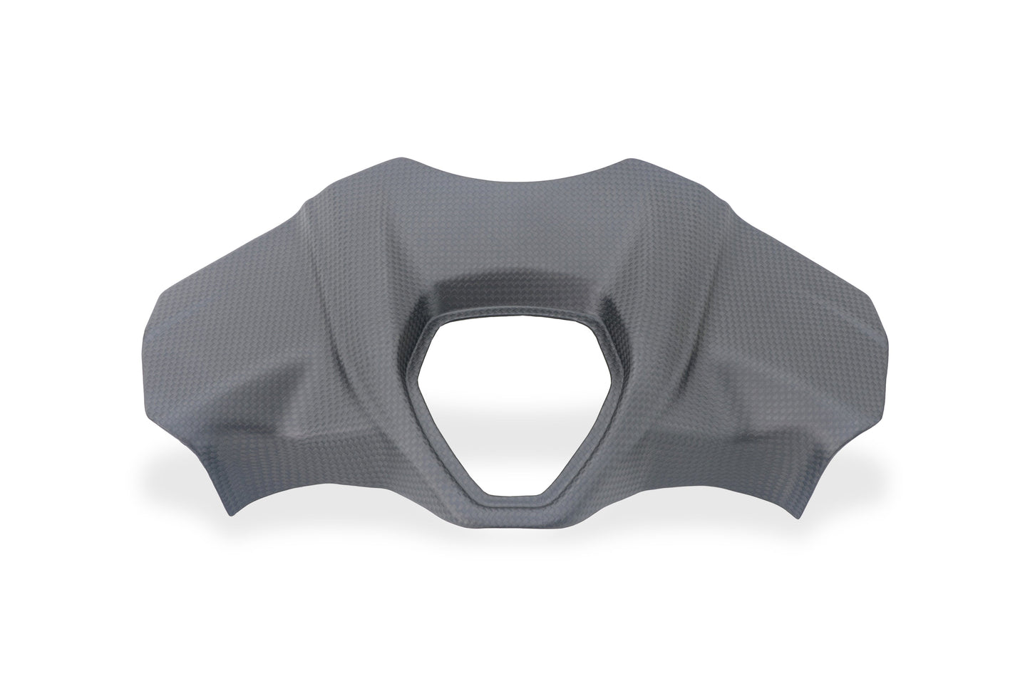 CNC Racing contactslot cover mat carbon vooraanzicht – Ducati Multistrada V2S (2025+)