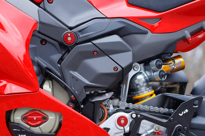 Cilinderkop cover set 2-delig mat carbon Panigale V4 Tricolore (2025+)