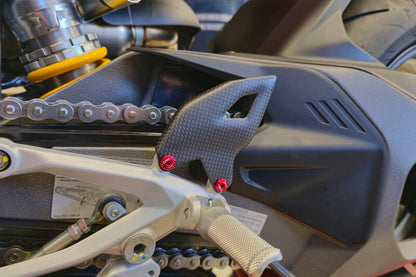 Mat carbon hielbeschermers (2 st.) Ducati Panigale V4 Tricolore (2025+)