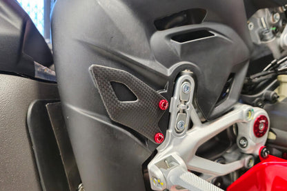 Mat carbon hielbeschermers (2 st.) Ducati Panigale V4 Tricolore (2025+)
