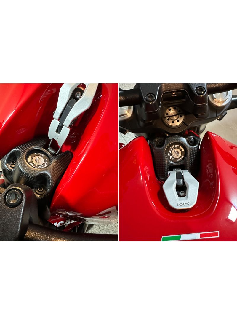 Ignition Switch Cover Matt Carbon - Ducati Monster 797 821 1200 2017-2021