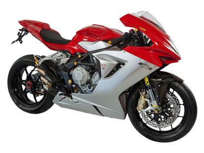 Stuurgewichtset 'Mini' CNC Racing Yamaha TDM900 (2002-2014) goud gemonteerd op MV Agusta ter voorbeeld