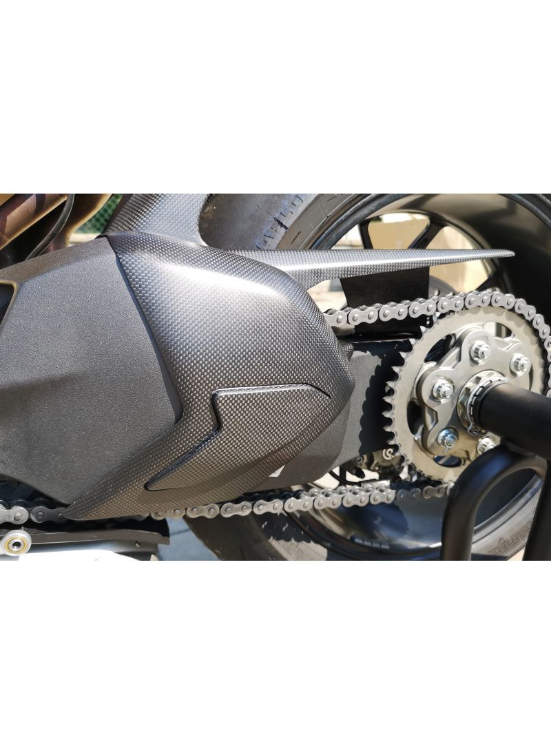 Matt carbon swingarm cover Panigale V4 V4S