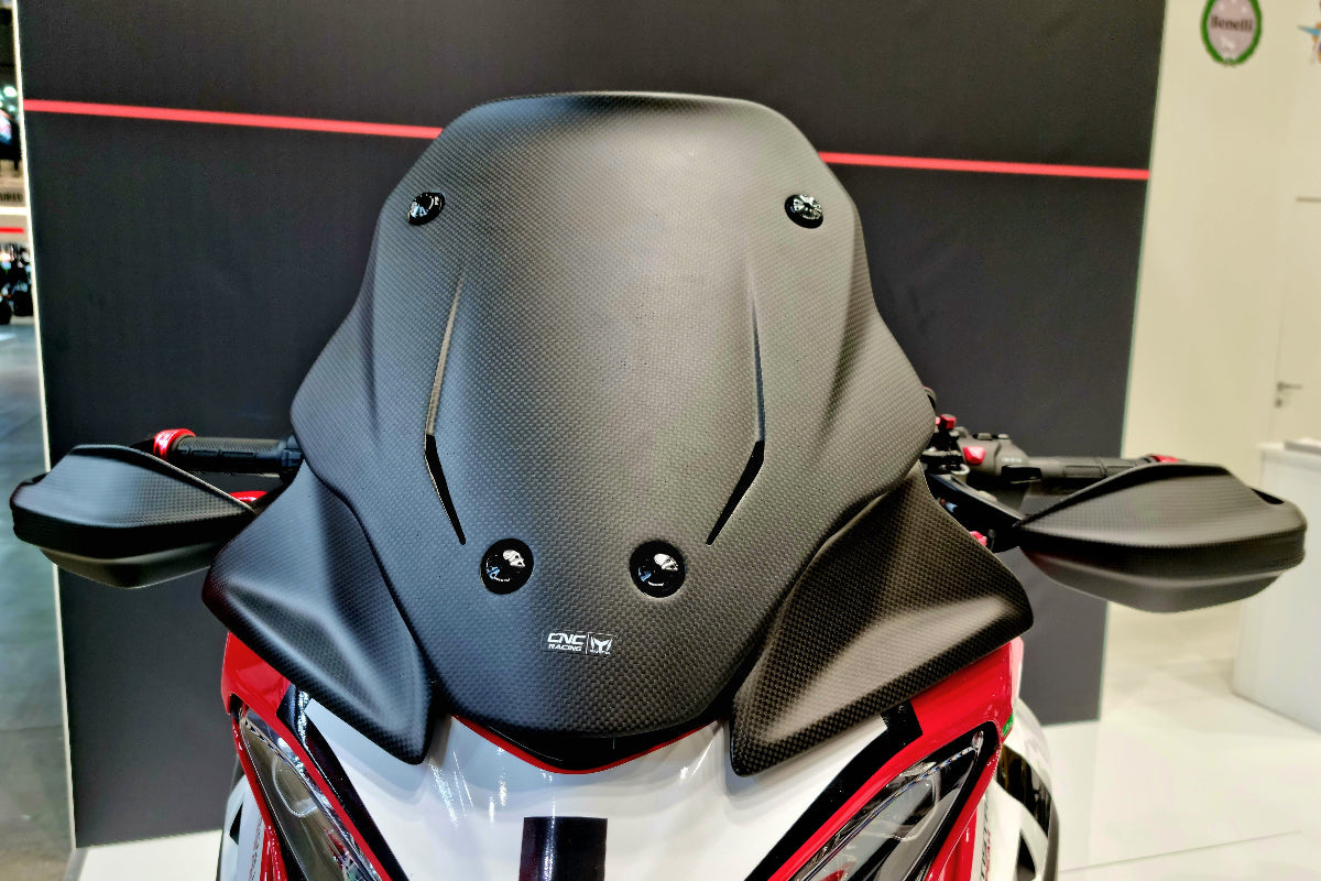Luchtgeleiders mat carbon Ducati Multistrada V4 Rally (2025+) vooraanzicht