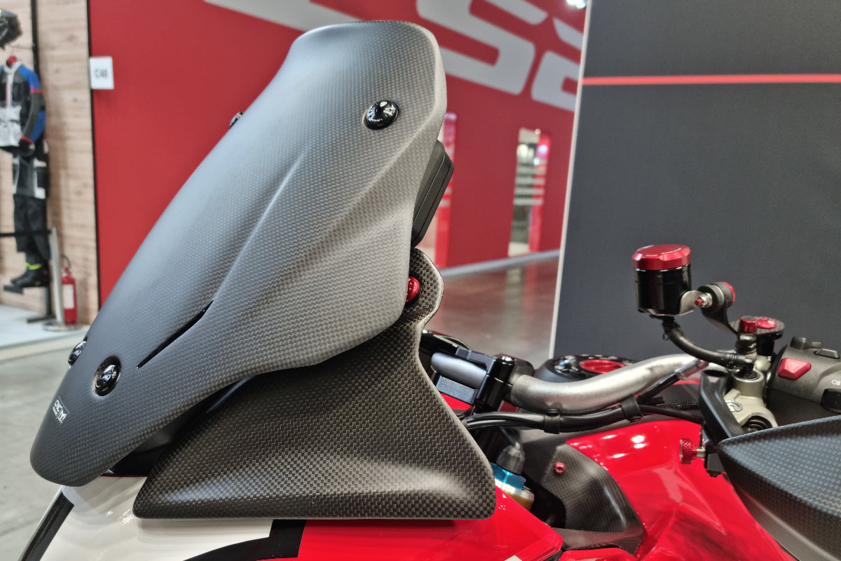 Luchtgeleiders mat carbon Ducati Multistrada V4 S Sport (2021+) zijaanzicht