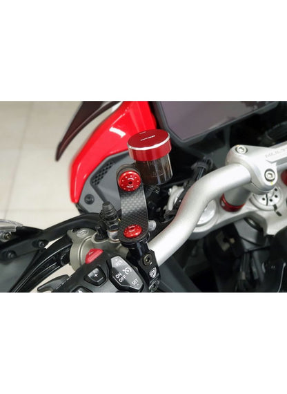 Carbon Brake and Clutch Reservoir Bracket Set CNC Racing Multistrada V4