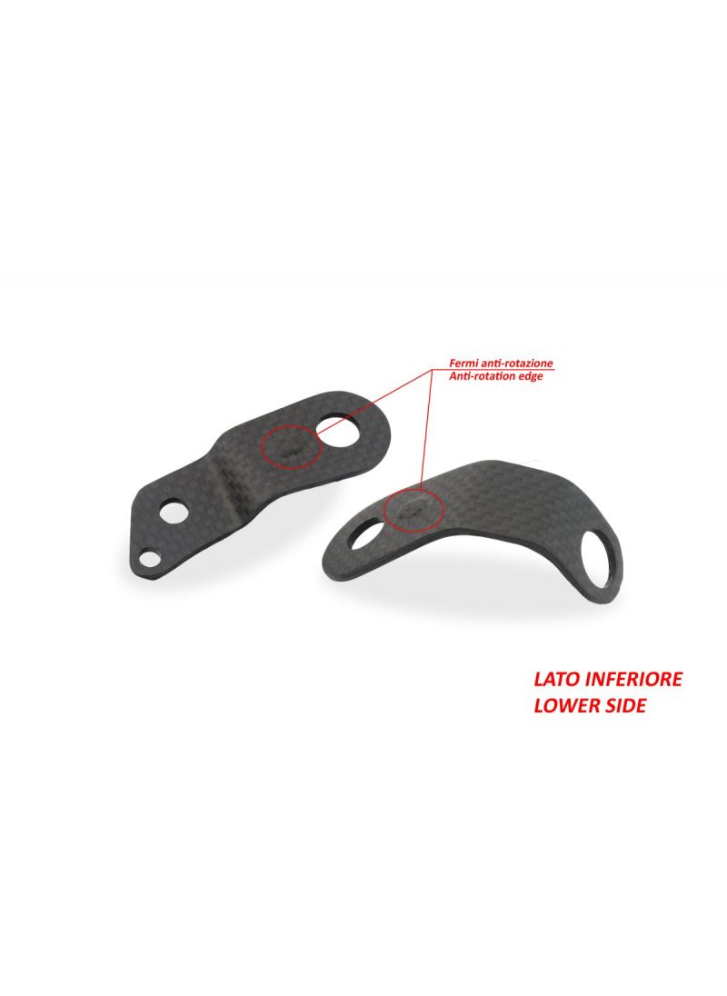 Carbon Brake and Clutch Reservoir Bracket Set CNC Racing Multistrada V4