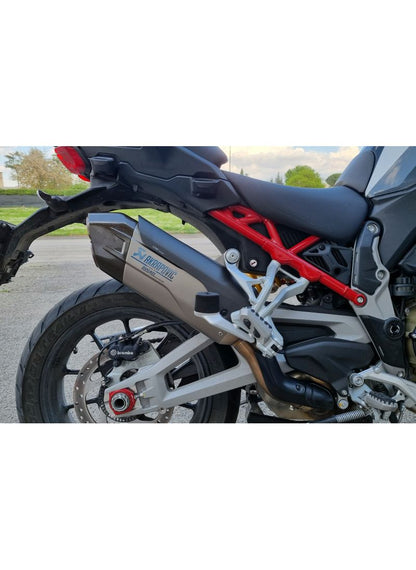 Carbon uitlaat hitteschild voor Akrapovic slip-on uitlaat einddemper Ducati Multistrada V4 / V4S 2021+