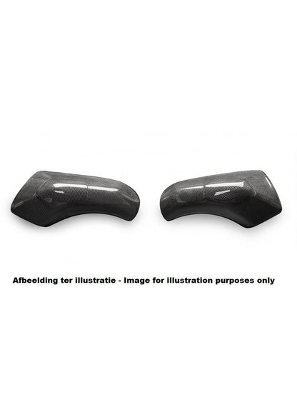 Benzine tankbeschermer set (2 st.) glanzend carbon-kevlar Ducati 848EVO (2010-2013)