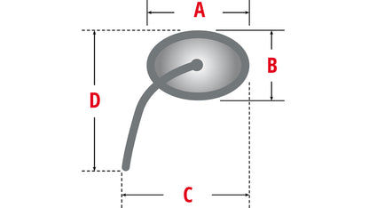Miroir Highsider Stealth-X4 avec signal de virage à LED et lumière de position