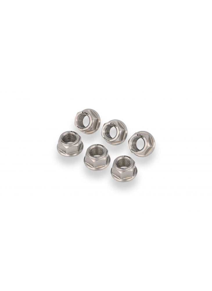 Rear axle nut set titanium