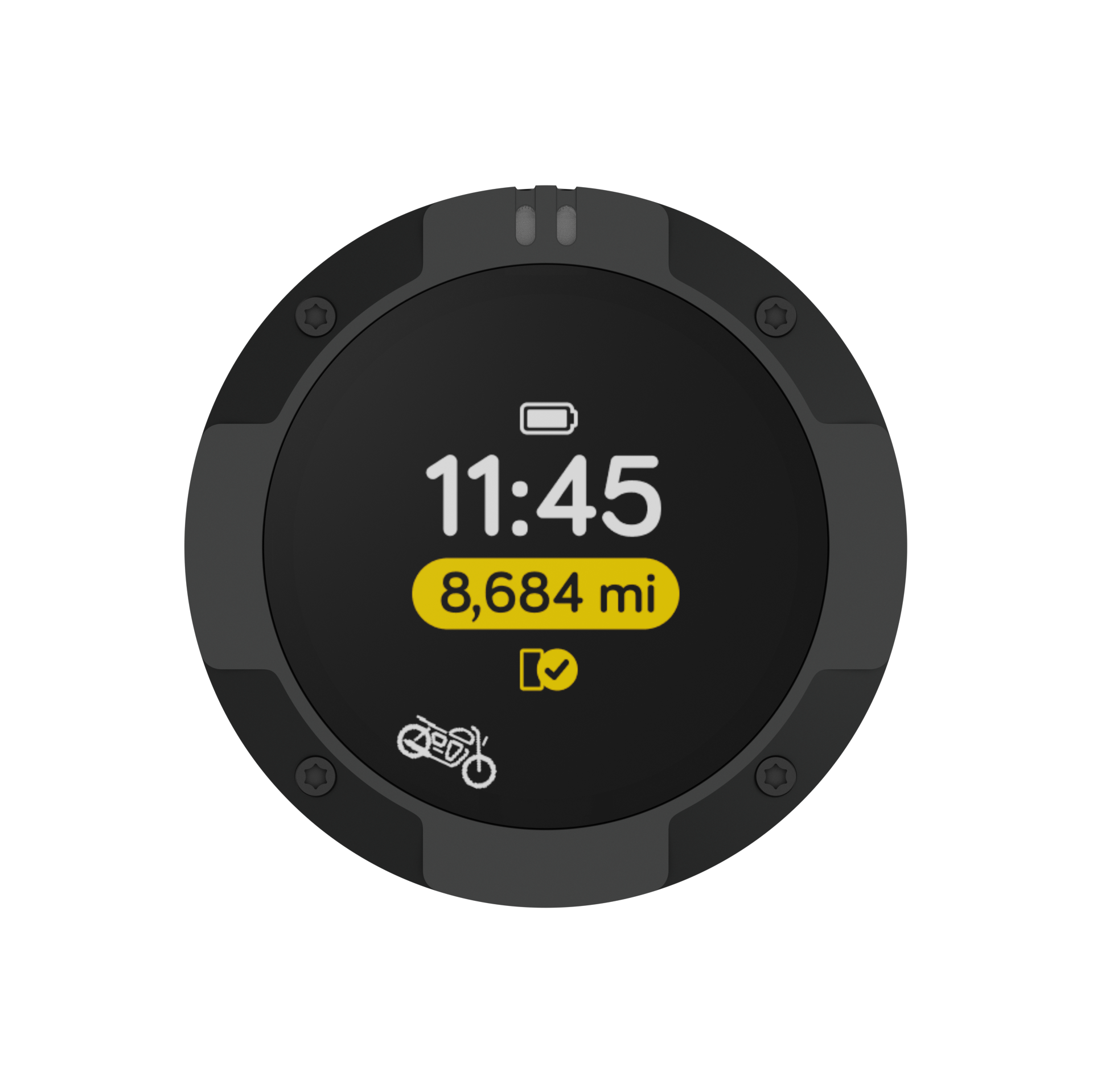 Beeline Moto 2 navigatiesysteem zwart rand voorzijde weergave