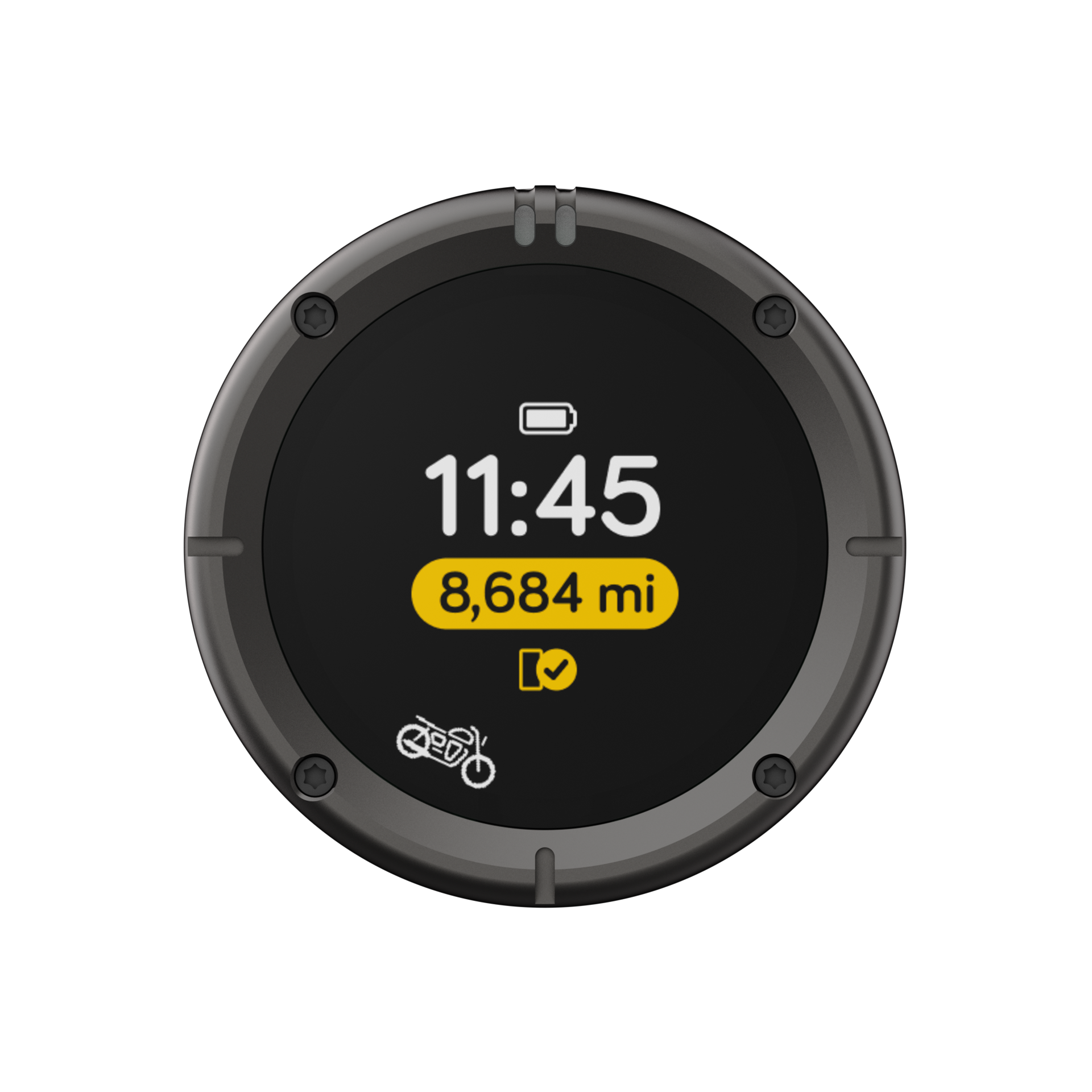 Beeline Moto 2 navigatiesysteem gun-metal-grey rand voorzijde weergave
