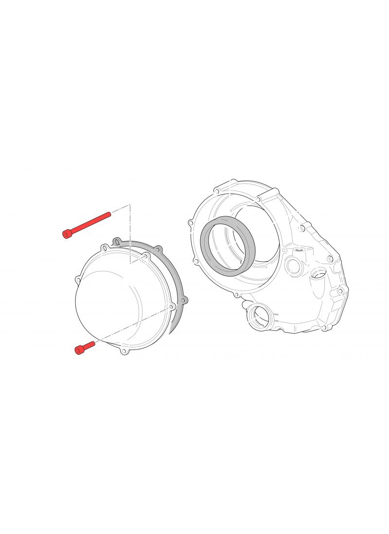 Clutch cover bolt kit Ducati Hypermotard 1100 EVO (2010-2012)