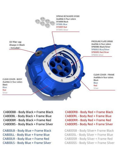 Open koppelingsdeksel voordeelpakket BMW HP4 1000RR (2013-2014)