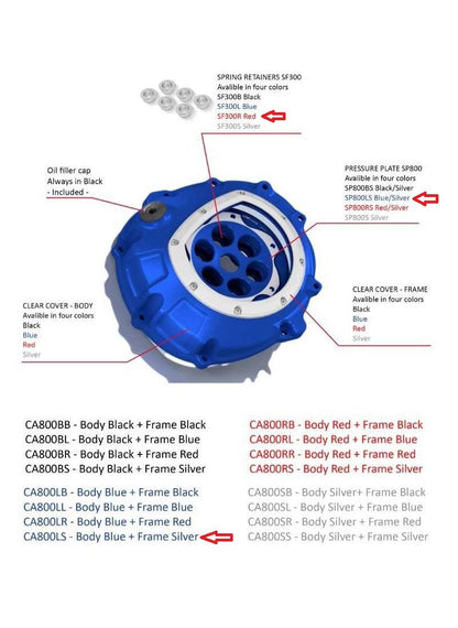 BMW HP-style open koppelingsdeksel voordeelpakket BMW S 1000 RR Racing (2009-2011)