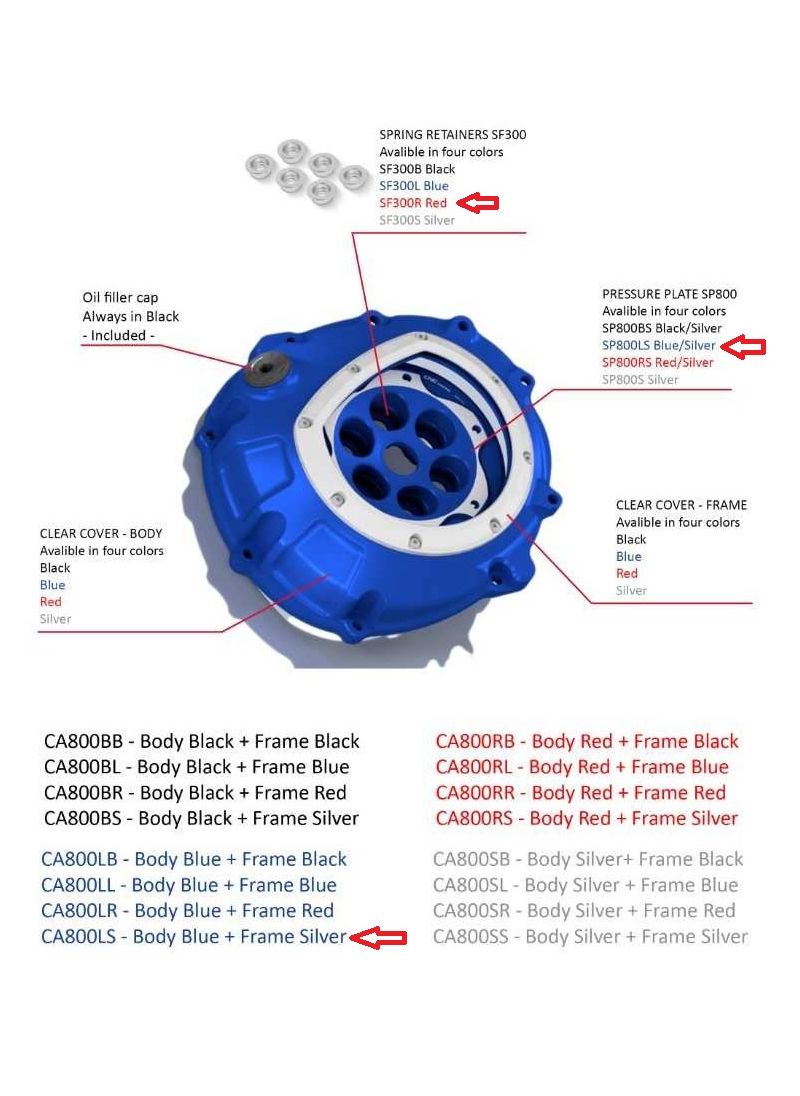 BMW HP-style Clear Clutch Pack BMW S1000R S1000RR S1000XR