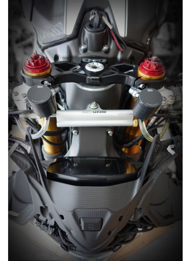 CNC Racing carbon brake/clutch fluid reservoir 12ml Ducati Hypermotard 1100 EVO (2010-2012)