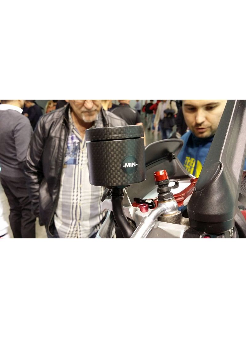 CNC Racing carbon brake fluid reservoir 25ml Aprilia Tuono V4 (2025+)