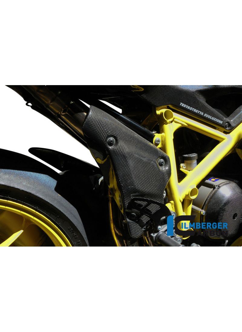 Bouclier thermique en tête d'échappement en carbone Ducati 1098 (2007-2009)