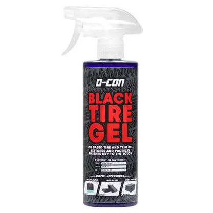 D -Con Dark Black Tire Gel 500ml - Black profundo con brillo a largo plazo - 500ml