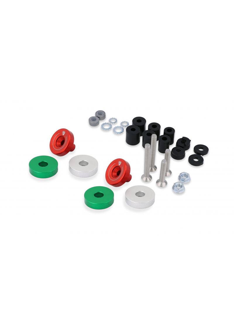 Handlebar End Weights 'Tricolore' Ducati Hypermotard 1100 EVO (2010-2012)