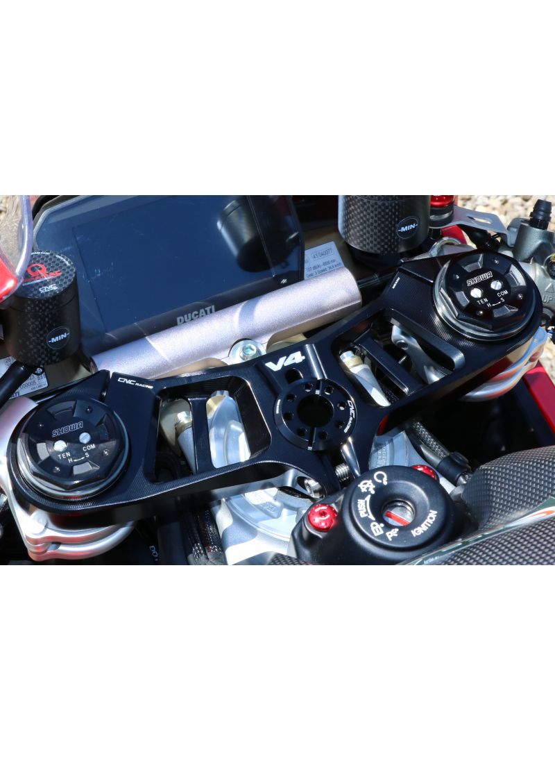 Top Triple Clamp Black Ducati Panigale V4 V4S