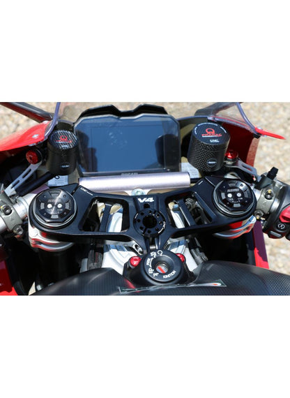 Top Triple Clamp Black Ducati Panigale V4 V4S