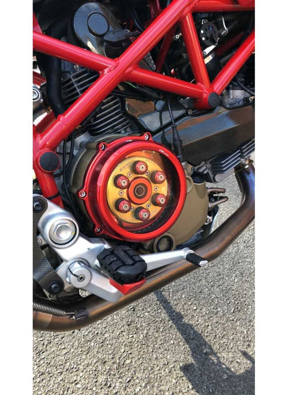 Clutch cover 'Clear' for Ducati dry clutch