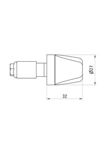 Handlebar end weights 'Look' - Pramac Limited Edition