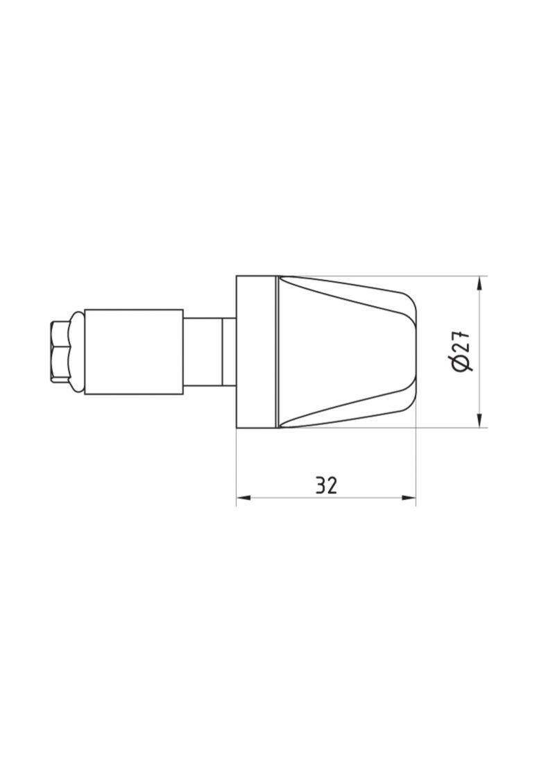 Handlebar end weights 'Look' - Pramac Limited Edition Honda ADV350 (2025+)