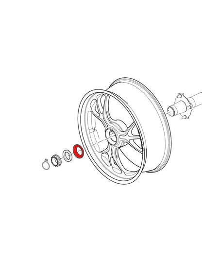 Conical Spacer Rear Wheel Nut Ducati