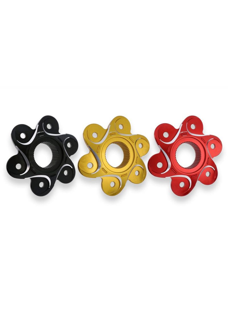 
                  
                    Rear sprocket carrier Bicolour for 6-nut Ducati models
                  
                