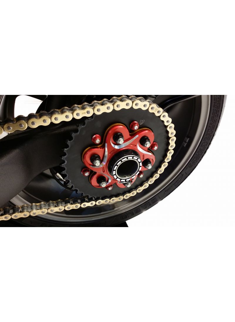 Rear sprocket carrier Bicolour for 6-nut Ducati models