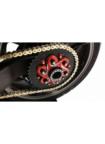 Rear sprocket carrier Bicolour for 6-nut Ducati models