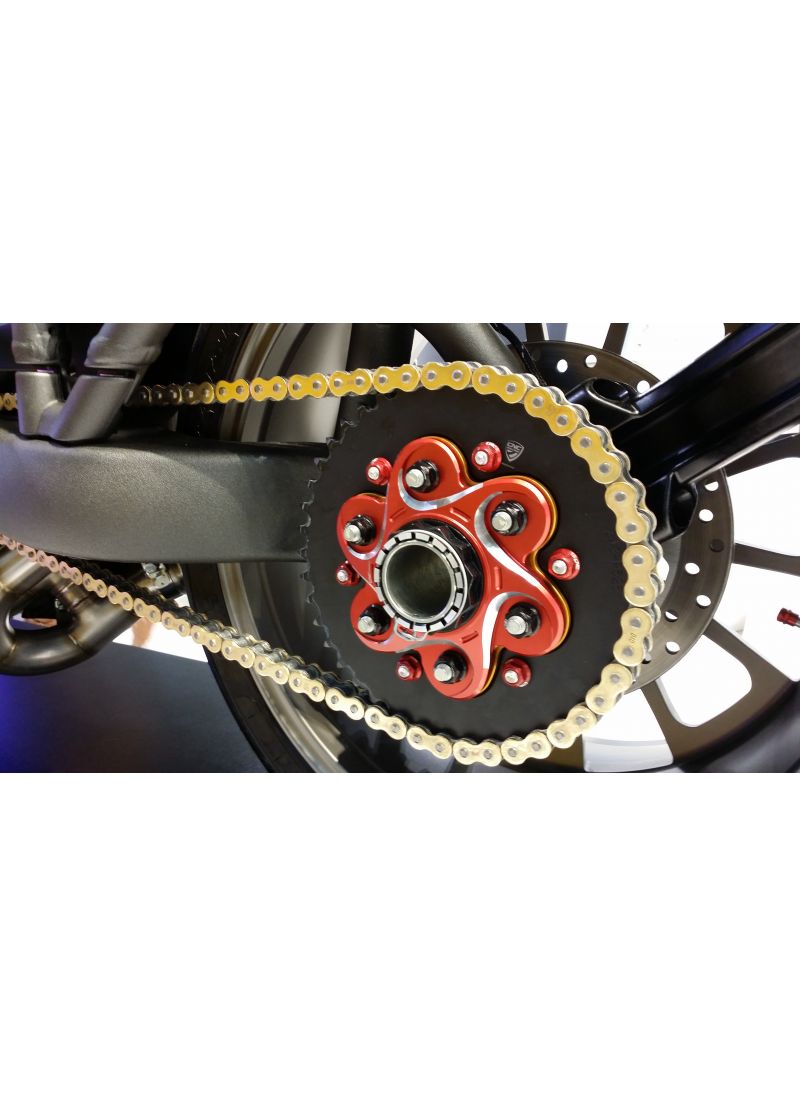 Rear sprocket carrier Bicolour for 6-nut Ducati models