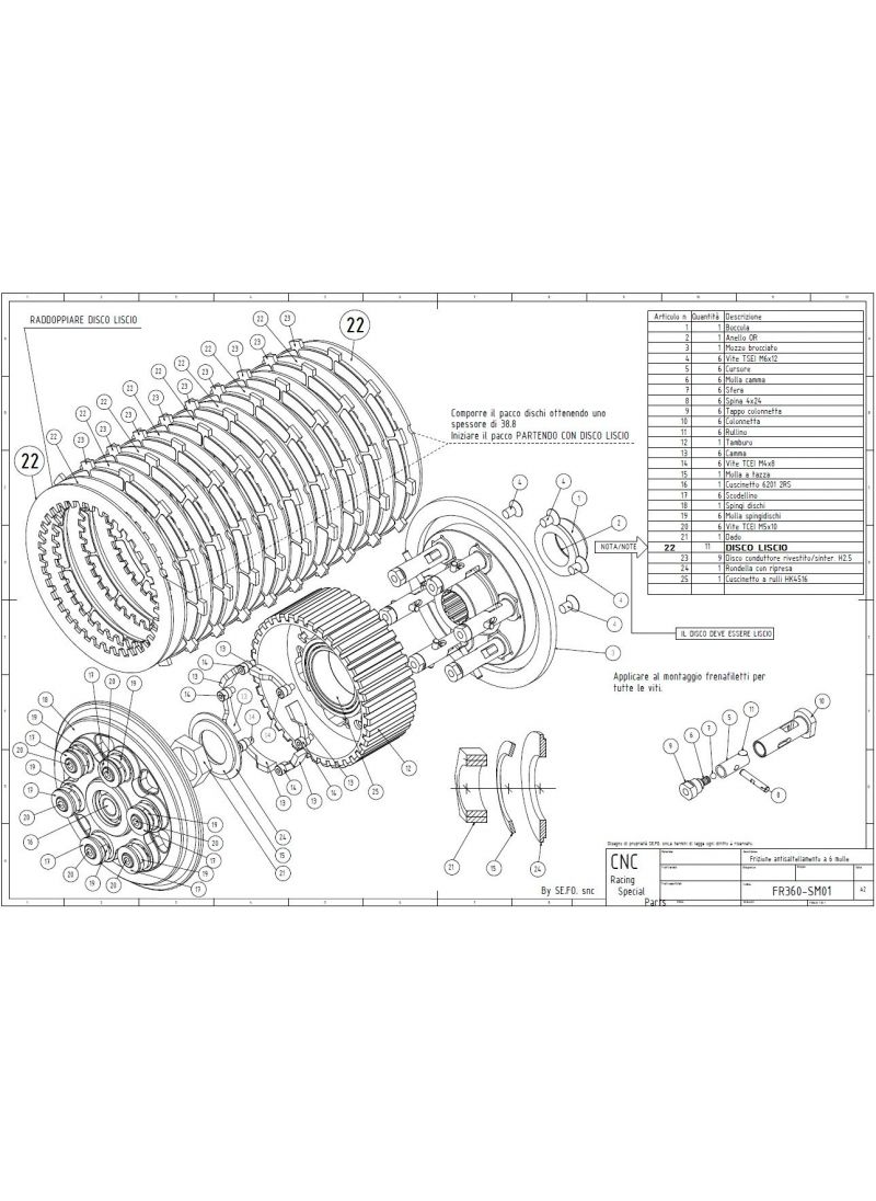 CNC Racing slipper clutch Master Tech