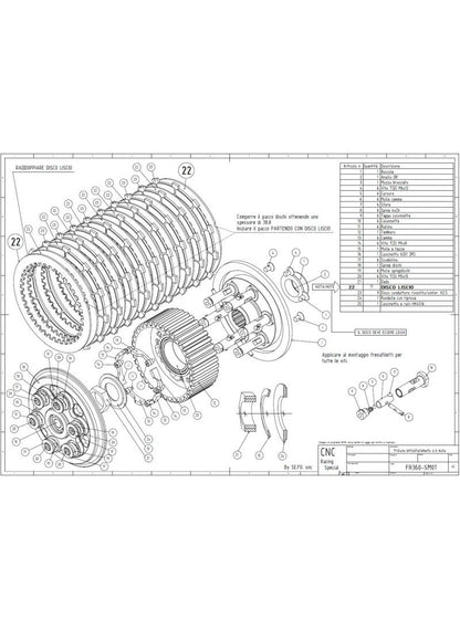 CNC Racing slipper clutch Master Tech Ducati Hypermotard 1100 (2007-2012)