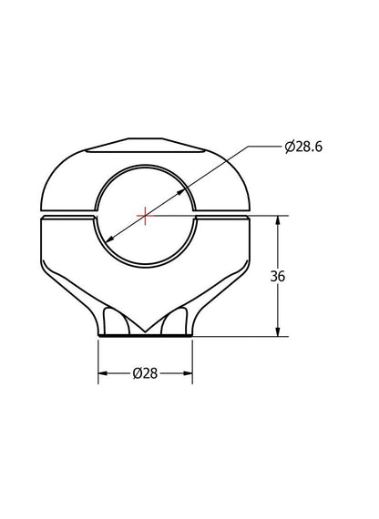 CNC Racing universele riserset hoogte 36mm