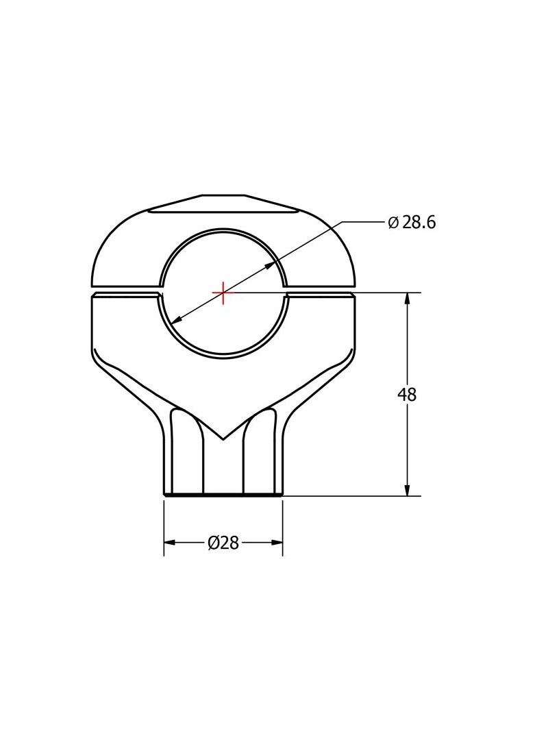 CNC Racing universele riserset hoogte 48mm Kawasaki Z1100 SE (2026+)