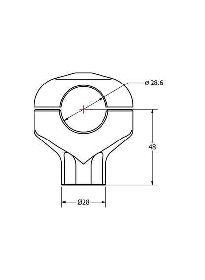 CNC Racing universele riserset hoogte 48mm