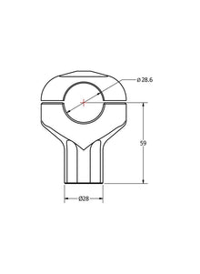 CNC Racing universele riserset hoogte 59mm