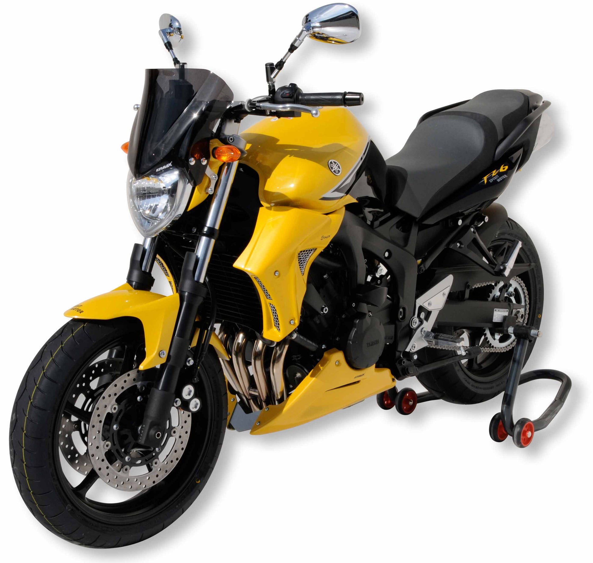 Ermax radiator zijpanelen (L+R) Yamaha FZ6N S2 2007-2013 Extreme Yellow (RYC1) FZ6/S2 2009/2010 Extreme Yellow (RYC1) FZ6/S2 2009/2010