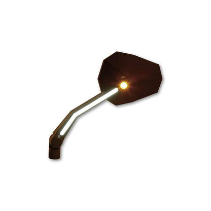 Miroir Highsider Stealth-X4 avec signal de virage à LED et lumière de position