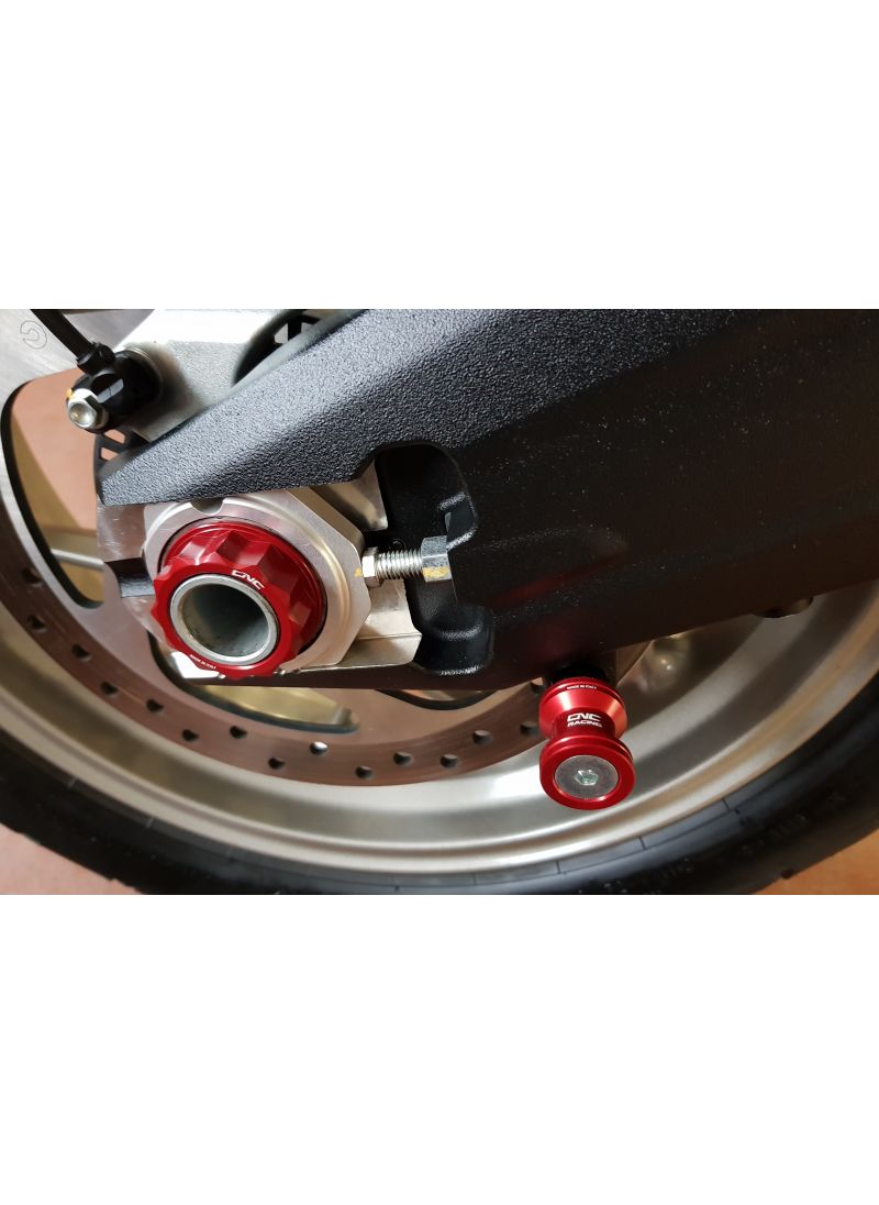 Rear axle nut set - black red gold silver