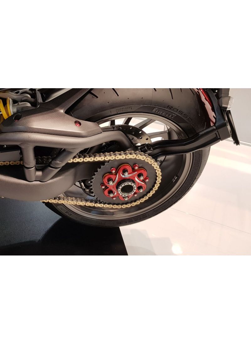 Titanium rear wheel nut Ducati RH bicolor