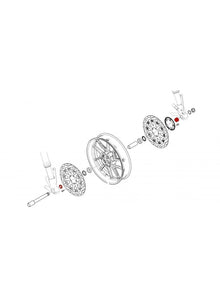 BST Achtertandwieldrager Ducati Hypermotard 950