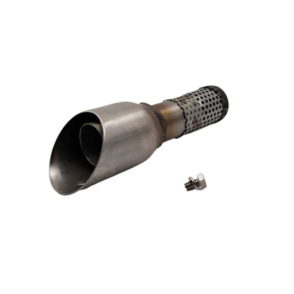 dB-killer Standard Small Oval met zwarte endcap
