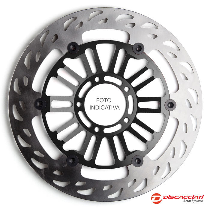 Discacciati voorremschijf 320 mm Ducati Monster 1200 (2014-2016) - zwarte naaf